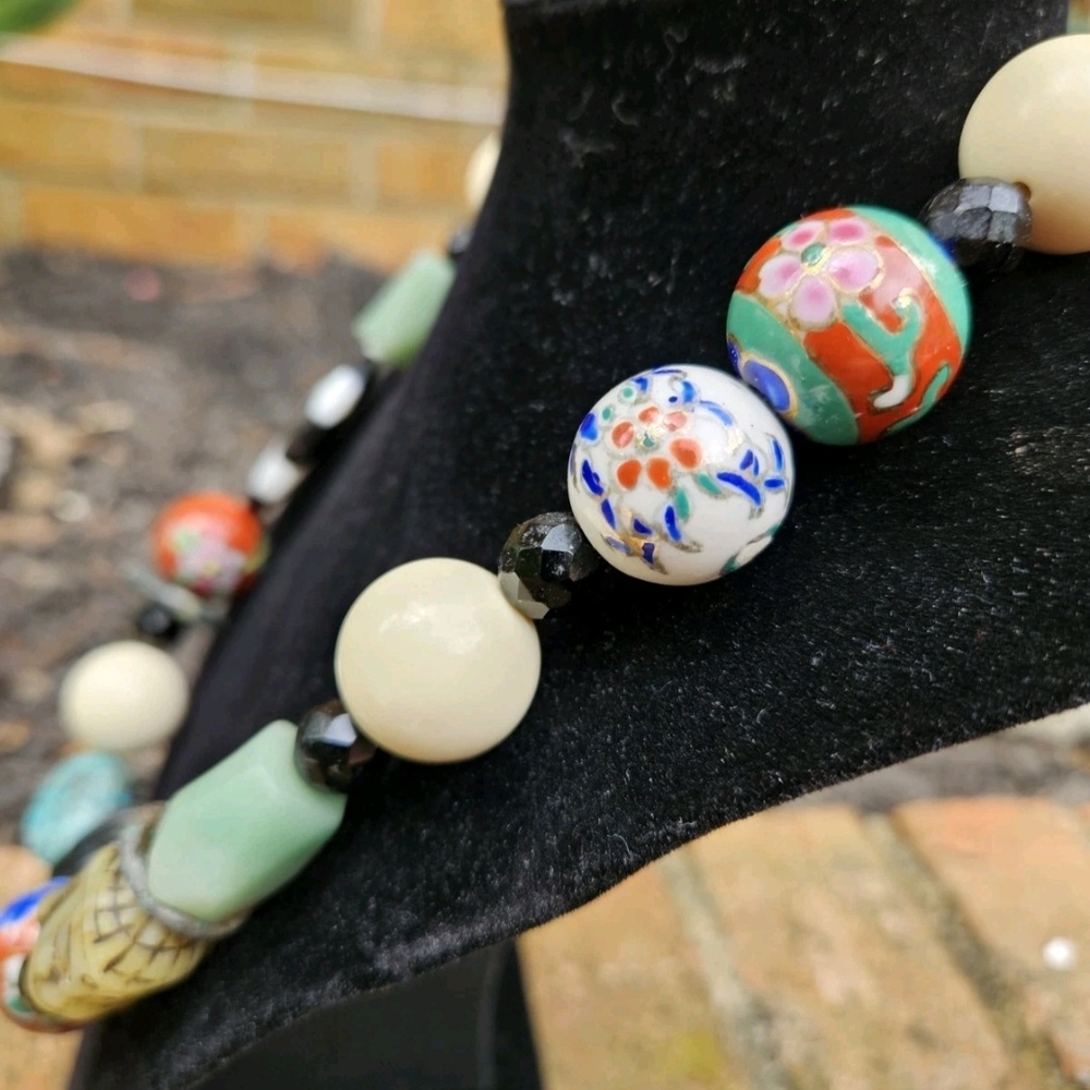 Handcrafted Multicolor Statement Necklace - image 6